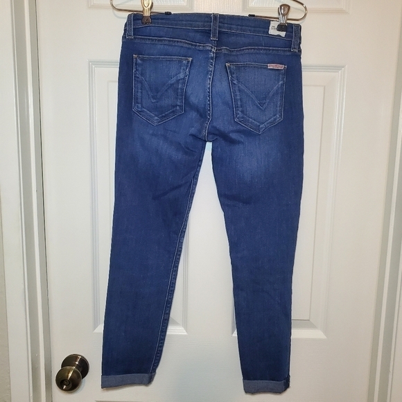 Hudson Harkin Super Skinny with Cuff Crop Jeans Sz 25 - Picture 5 of 10